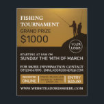 Flyer Retrato de pescadores, Torneo de pesca<br><div class="desc">Retrato De Pescador,  Vuelos De Publicidad Del Torneo De Pesca Por La Tienda De Tarjetas De Negocios.</div>