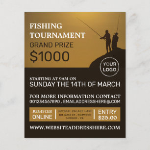 Flyer Retrato de pescadores, Torneo de pesca