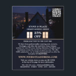 Flyer Retrato nocturno de casa, servicio de barrido de c<br><div class="desc">Retrato de Casa en Noche,  Servicio de Barrido de Chimney Volante de Publicidad por la Tienda de Tarjetas de Negocios.</div>