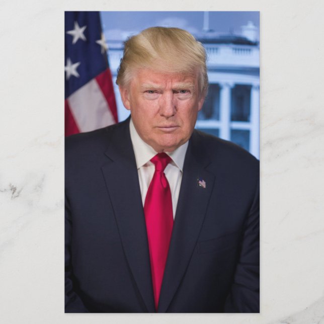 Flyer Retrato presidencial oficial de Donald Trump (Frente)