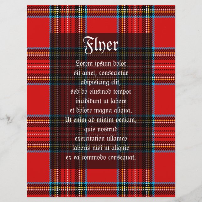 Flyer Retro Plaid (Frente)