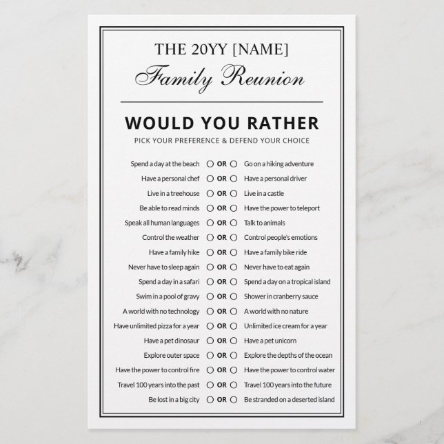 Flyer Reunión de la familia de los Divertidos de los Jue (Frente)