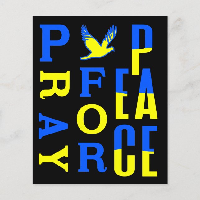 Flyer Rezar por la paz (Frente)