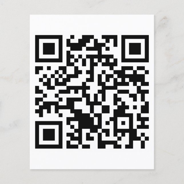 Flyer Rick Roll QR Code Rickroll (Frente)