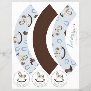 Flyer Rockefeller Horse Boy Cupcake Wrapper 2D