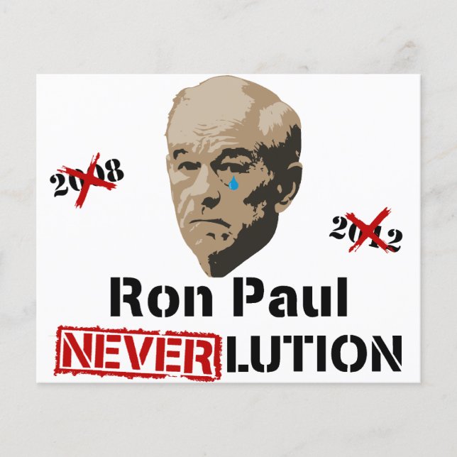 Flyer Ron Paul 2012 Revolution Neverlution (Frente)