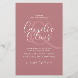 Flyer ROSA DE PRESUPUESTO Boda MONOCROMO