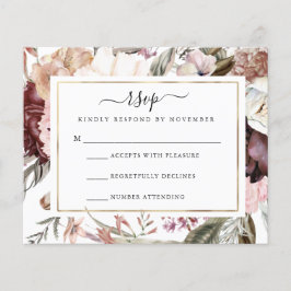 Flyer Rosa de presupuesto Dusty RSVP