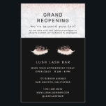 Flyer Rosa Gold Lash Salon Grand Reopen Covid Seguridad<br><div class="desc">Una colección completa y coherente para todos sus productos y suministros empresariales. Aconseje a los clientes de su reapertura con nuevas medidas de seguridad en vigor. Una colección de productos para promover directrices de distanciamiento social. Estos productos son excelentes para garantizar que tanto los empleados como los clientes sigan las...</div>