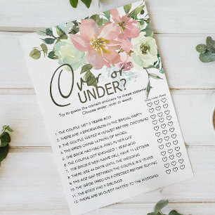 Flyer Rosas Florales Rosa Claro Blush de Cáscara de Huev