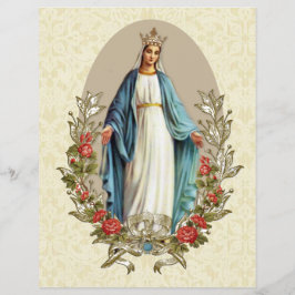 Flyer Rosas Rojas Católicas de la Virgen María Santísima