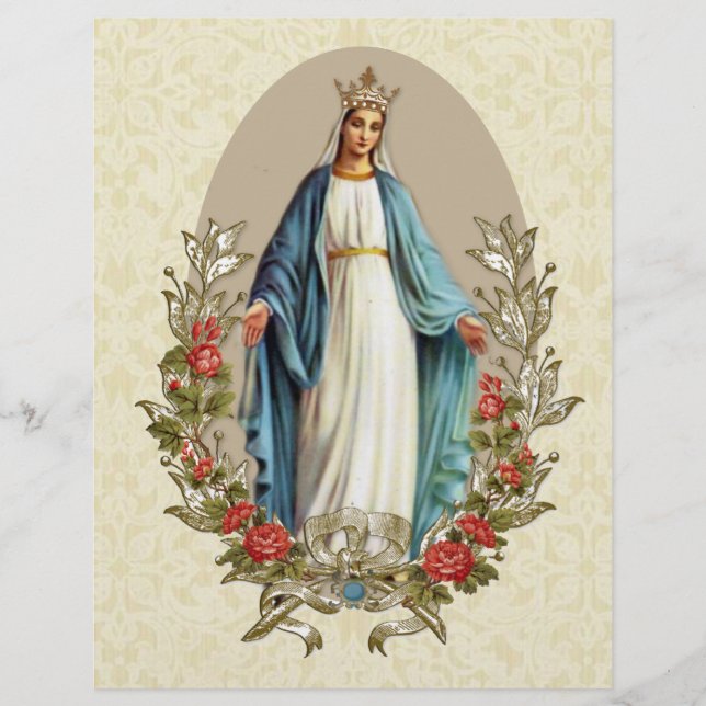 Flyer Rosas Rojas Católicas de la Virgen María Santísima (Frente)