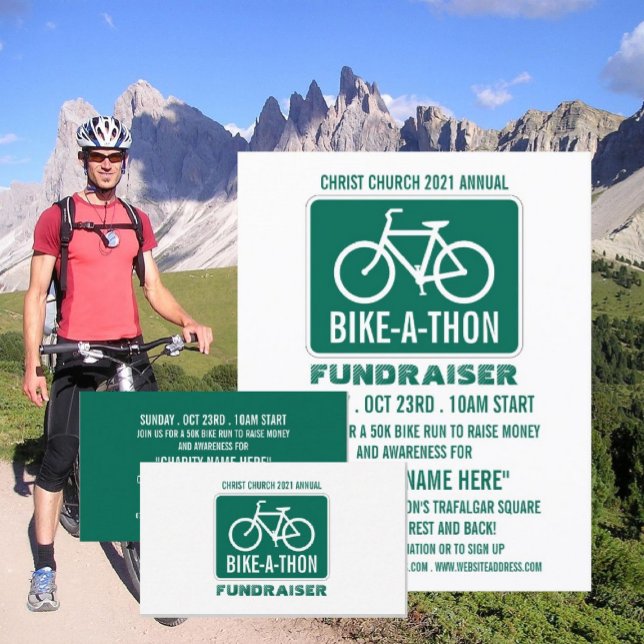 Flyer Rótulo en bicicleta, evento benéfico de bicicleta  (Subido por el creador)