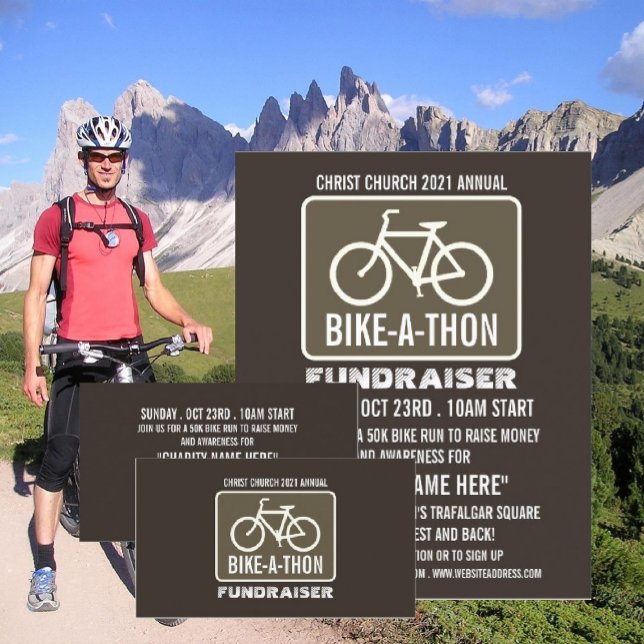 Flyer Rótulo en bicicleta, evento benéfico de bicicleta  (Subido por el creador)