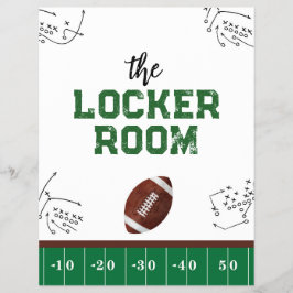 Flyer Rótulo Fiesta de fútbol de primer año de caída