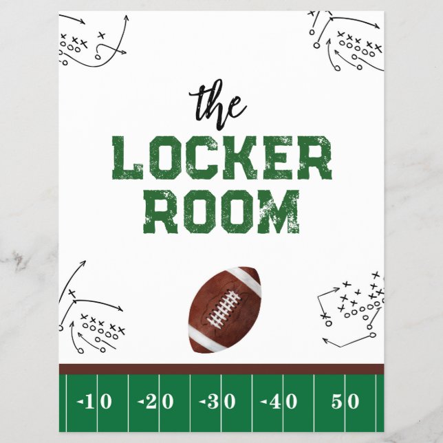 Flyer Rótulo Fiesta de fútbol de primer año de caída (Frente)