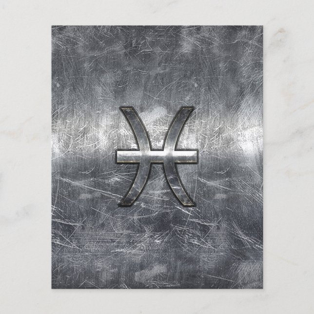 Flyer Rótulo Zodiaco en estampado de acero granulado (Frente)