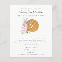 Flyer Rubor Chopping Board Floral Bakú Cooking Class