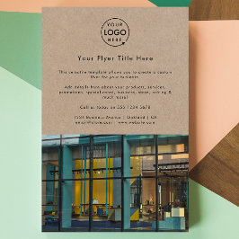 Flyer Rustic Kraft | Logotipo moderno de Photo Business