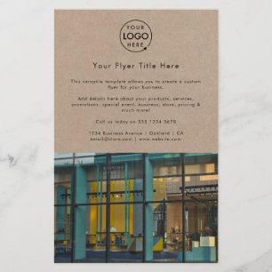 Flyer Rustic Kraft   Logotipo moderno de Photo Business