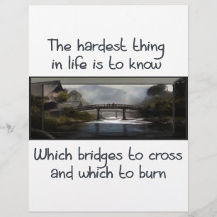 Flyer Saber qué puente