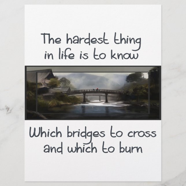 Flyer Saber qué puente (Frente)