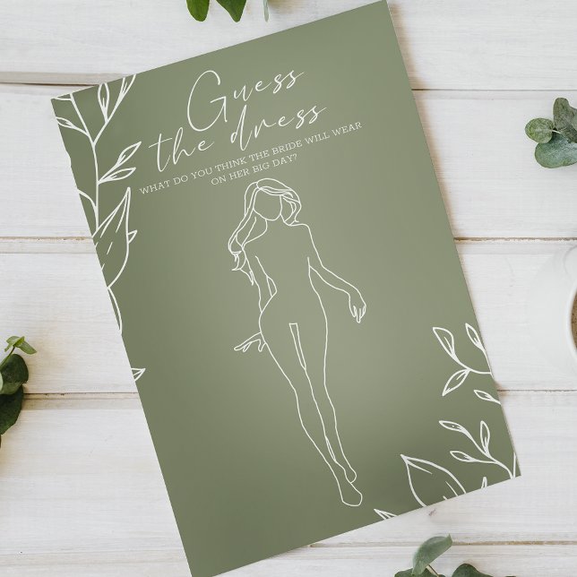 Flyer Sage Green Flowers Bridal Game (Subido por el creador)