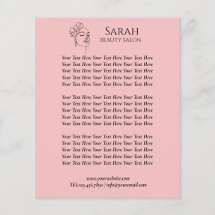 Flyer Salón de belleza