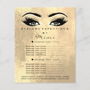 Flyer Salón de Belleza de Artistas de maquillaje azota o