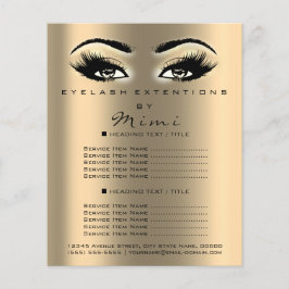 Flyer Salón De Belleza De Artistas De Maquillaje Lanza P