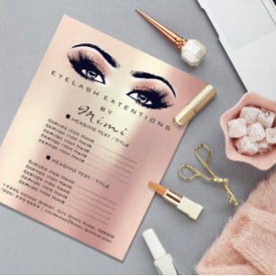 Flyer Salón De Belleza De Artistas De Maquillaje Lanza V