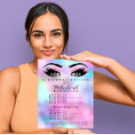 Flyer Salón De Belleza De Maquillaje Rosa Holograph Rosa<br><div class="desc">salón de belleza de lujo florenceK</div>