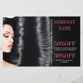 Flyer salón de belleza de moda moderna Hair Stylist