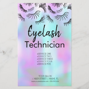 Flyer Salón de Belleza de Pestañas Modernas Negocio