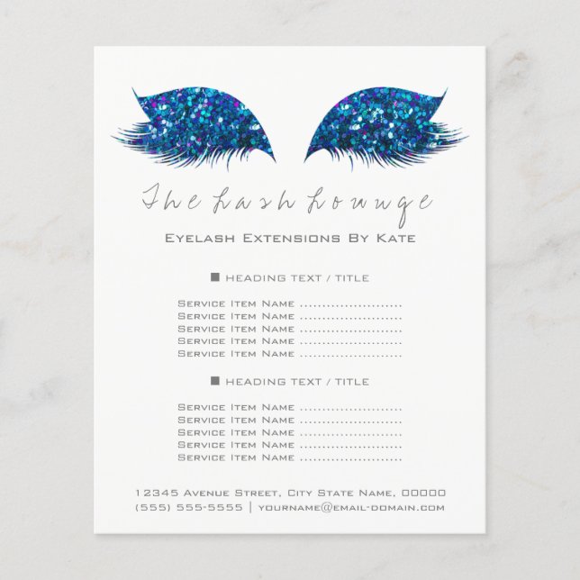 Flyer Salón de belleza del artista de maquillaje Navío a (Frente)