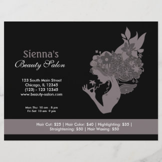 Flyer Salón de belleza (Lavender Rubor)