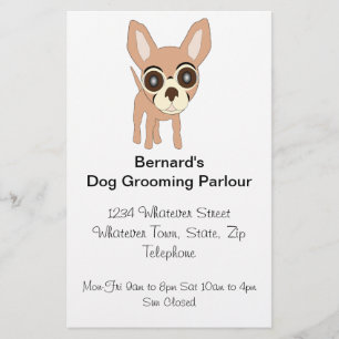Flyer Salón de Belleza para Perros Chihuahua