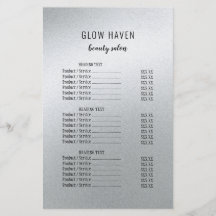 Salón de belleza plateado del glamur