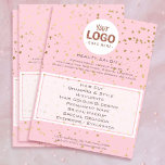 Flyer salón de belleza tu logotipo en el patrón de estre<br><div class="desc">volante de artista profesional de maquillaje en salón de belleza</div>