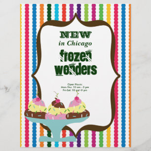 Flyer Salón de helados