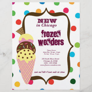 Flyer Salón de helados