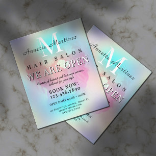 Flyer Salón de pelo elegante minimalista