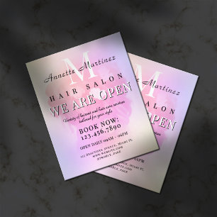 Flyer Salón de pelo elegante minimalista