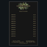 Flyer Salon Modern Botanik Schwarz Grün Schwarz<br><div class="desc">Elegante,  moderno,  Botanik,  Schwarz,  Grün Flyer. Editiere dein Produkt en wenigen Minuten indem Du deinen Namen,  Service und Preise eingibst. Über "weiteres personalisieren" kannst Du die Schriftart,  Farbe und Position individuell wählen.Flyer.</div>