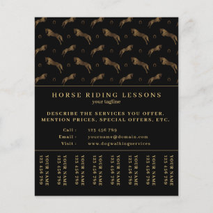 Flyer Saltando Caballo Caballo Entrenador de caballo