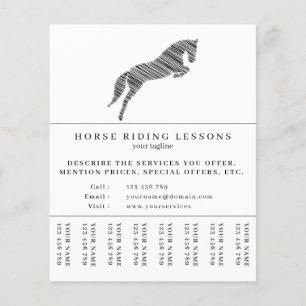 Flyer Saltando Caballo Caballo Entrenador de caballo