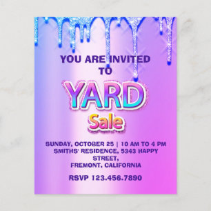 Flyer Salto de garaje de venta de yard perforaciones hol