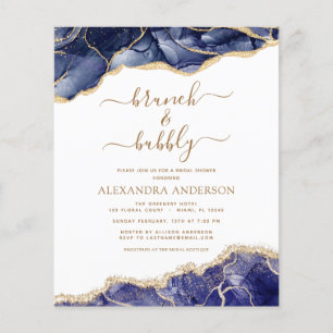 Flyer Salto de oro azul y burbuja de la marina de ataque