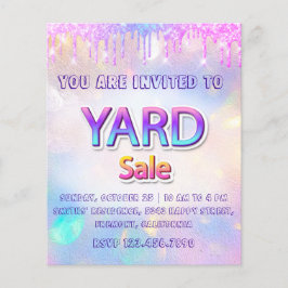 Flyer Salto de yard Sale Sale Holograph Drenaje