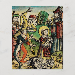 Flyer San Esteban el Protomártir Iconografía de Arte Fin
